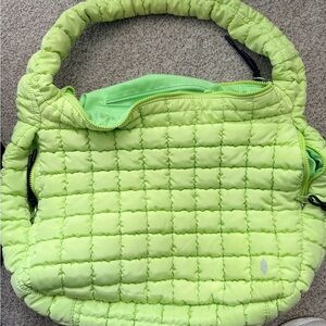 FP Movement by Free People Lime Quilted Shoulder Bag